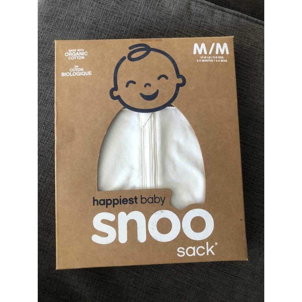 SNOO Sleep Sack Swaddle Happiest Baby Size Medium White New